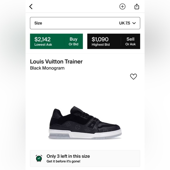 SOLD louis vuitton monogram trainer - Picture 4 of 4